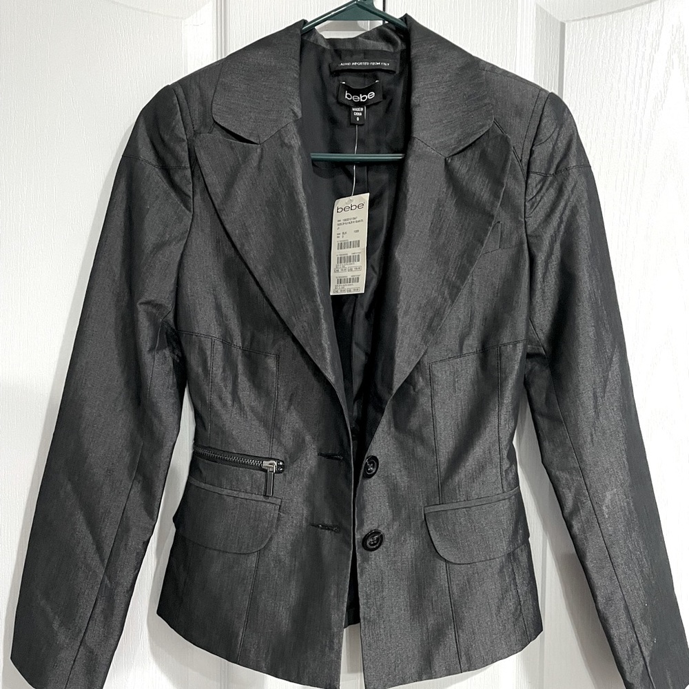 🆕 Bebe black/charcoal blazer - NWT 🖤